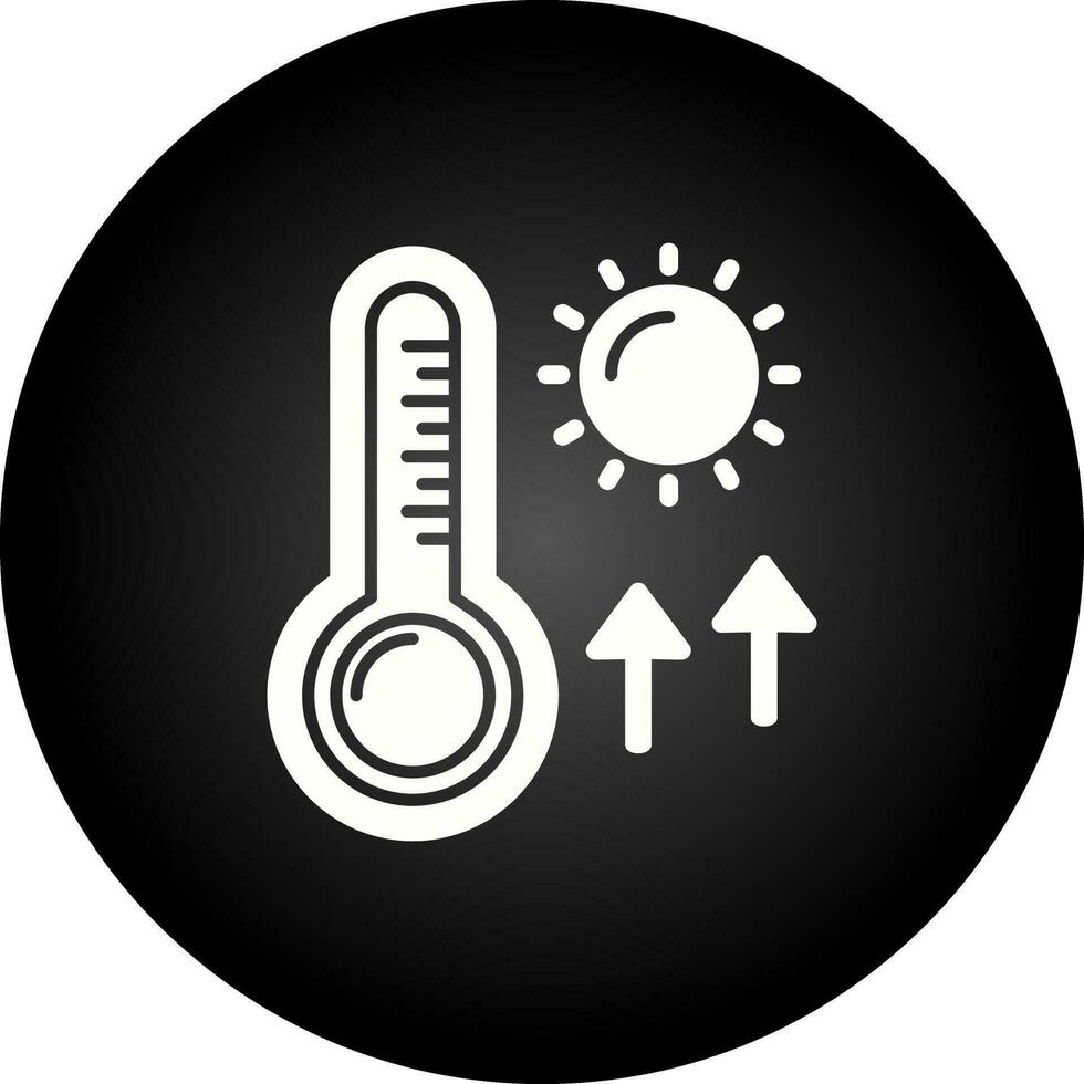 hoog temperaturen vector icoon