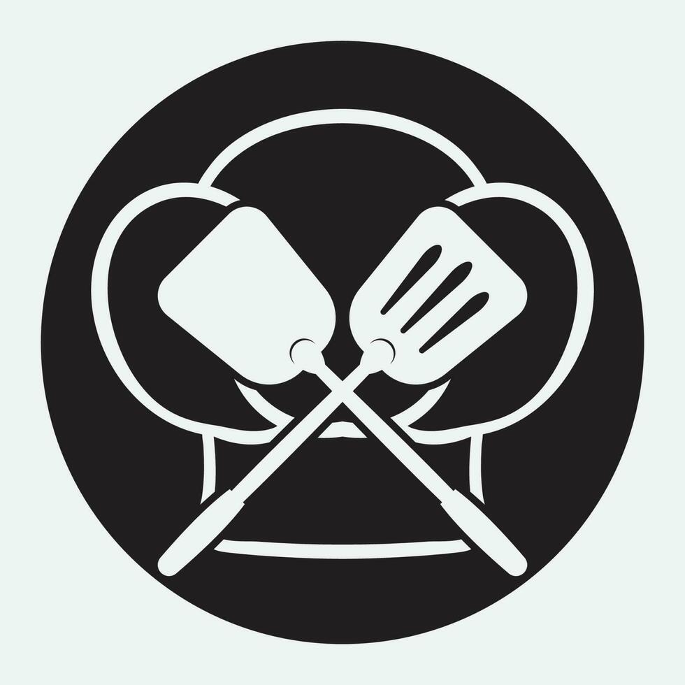 Koken logo. icoon of symbool voor ontwerp menu restaurant. vector
