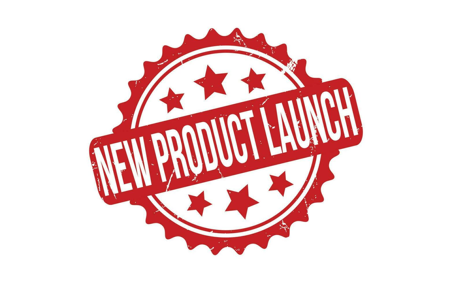 nieuw Product lancering rubber grunge postzegel zegel vector
