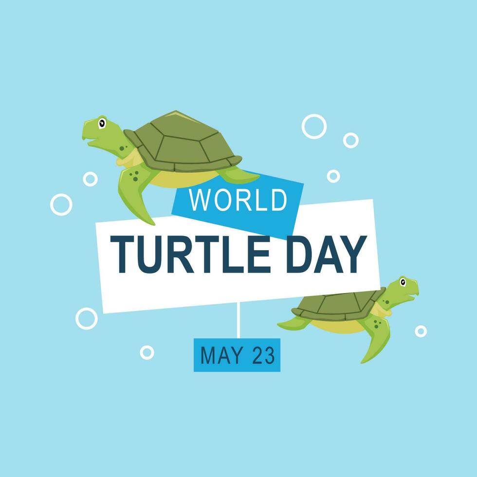 wereld schildpad dag achtergrond. vector