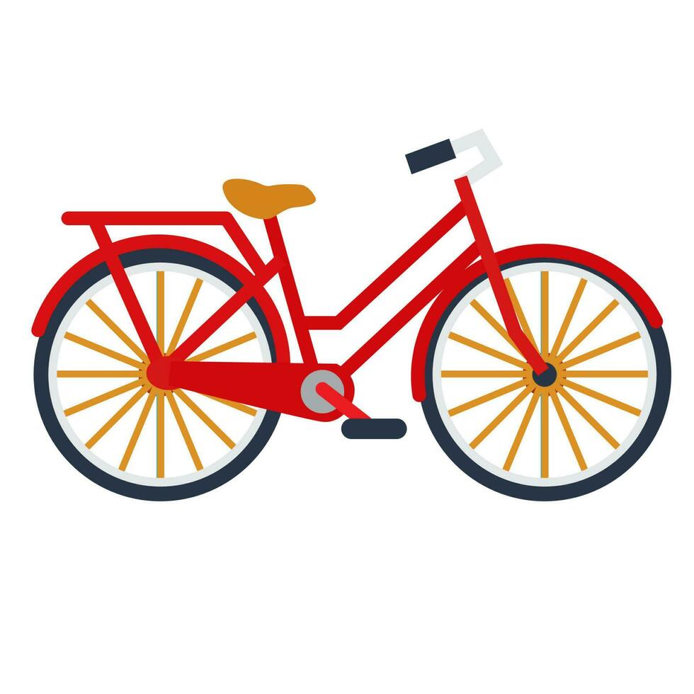 rood fiets vector illustratie icoon