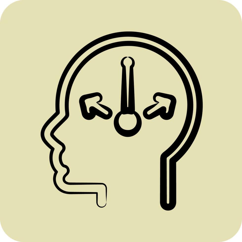 icoon twijfel. verwant naar psychologie persoonlijkheid symbool. glyph stijl. gemakkelijk ontwerp bewerkbaar. gemakkelijk illustratie vector