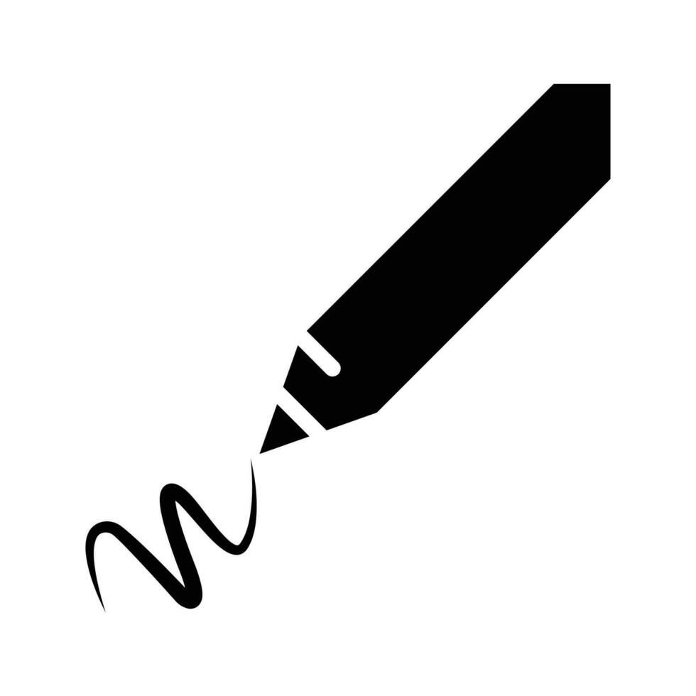voering potlood vector solide icoon stijl illustratie eps 10.