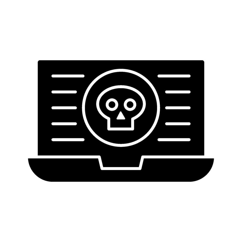 cyberaanval pictogram vector