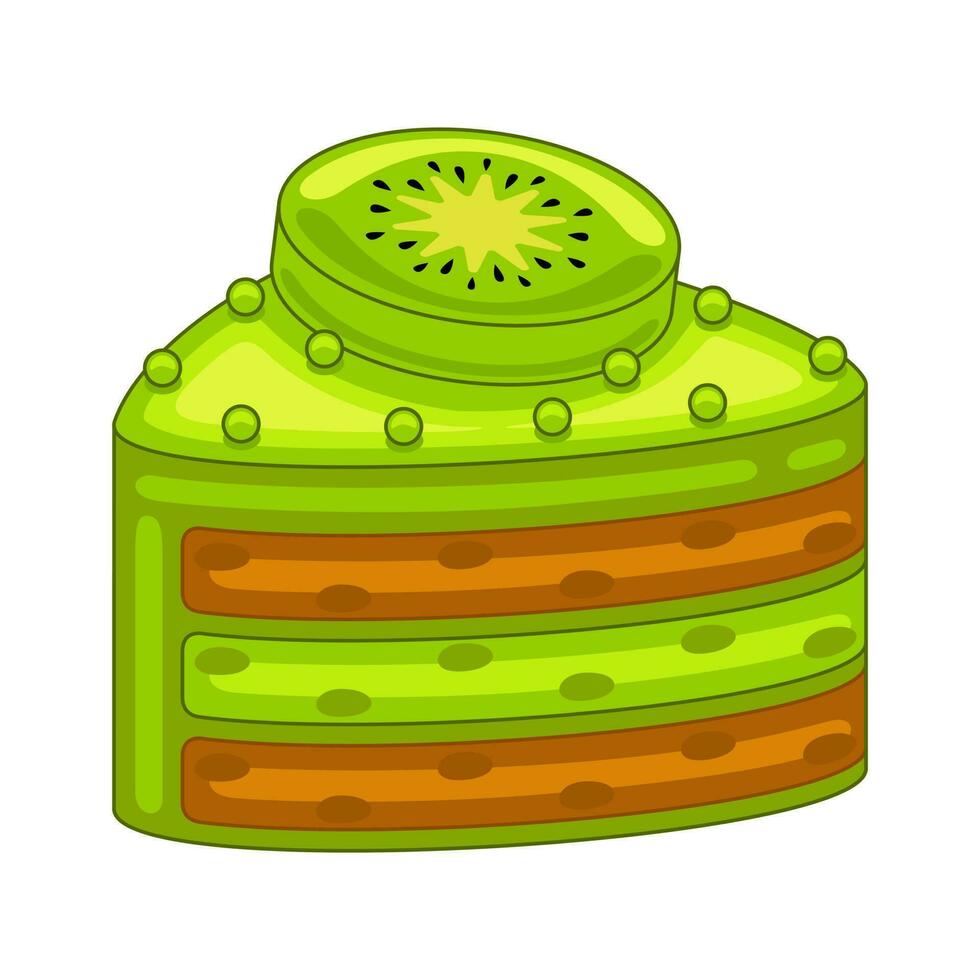 kiwi cakes in vector illustratie