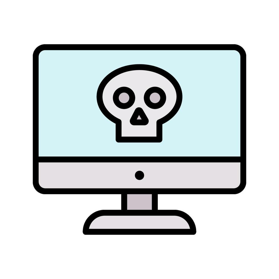 computer gehackt pictogram vector