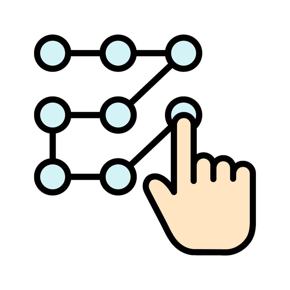 patroon ontgrendelingspictogram vector