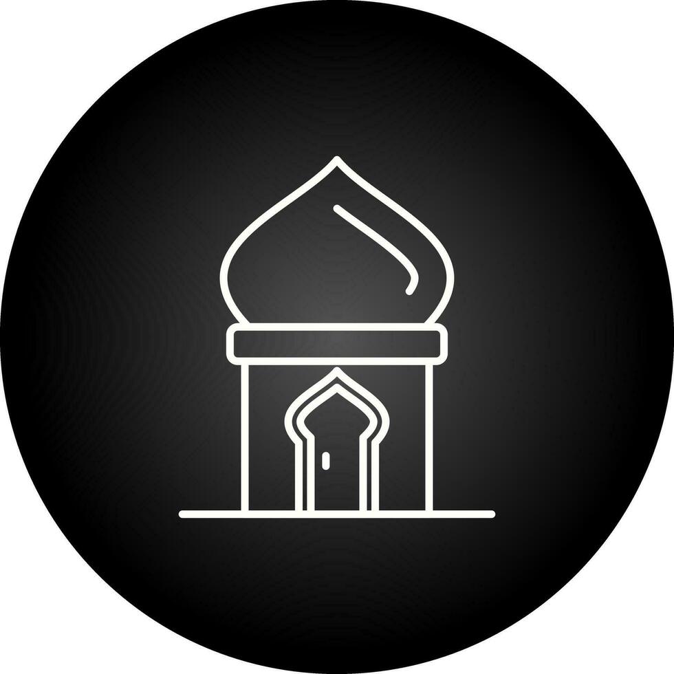 masjid deur vector icoon