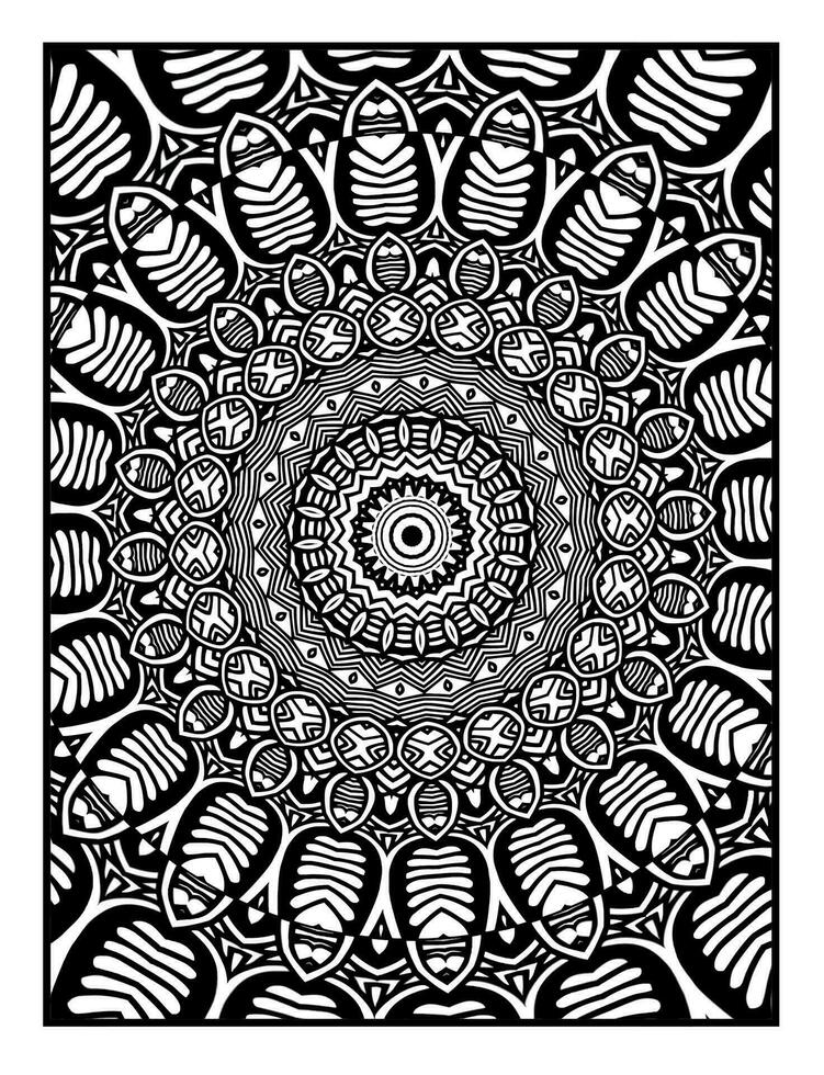 mandala's kleur boek, oosters therapie, schets mandala kleur bladzijde, decoratief ronde ornament, anti spanning therapie, patroon weven ontwerp vector