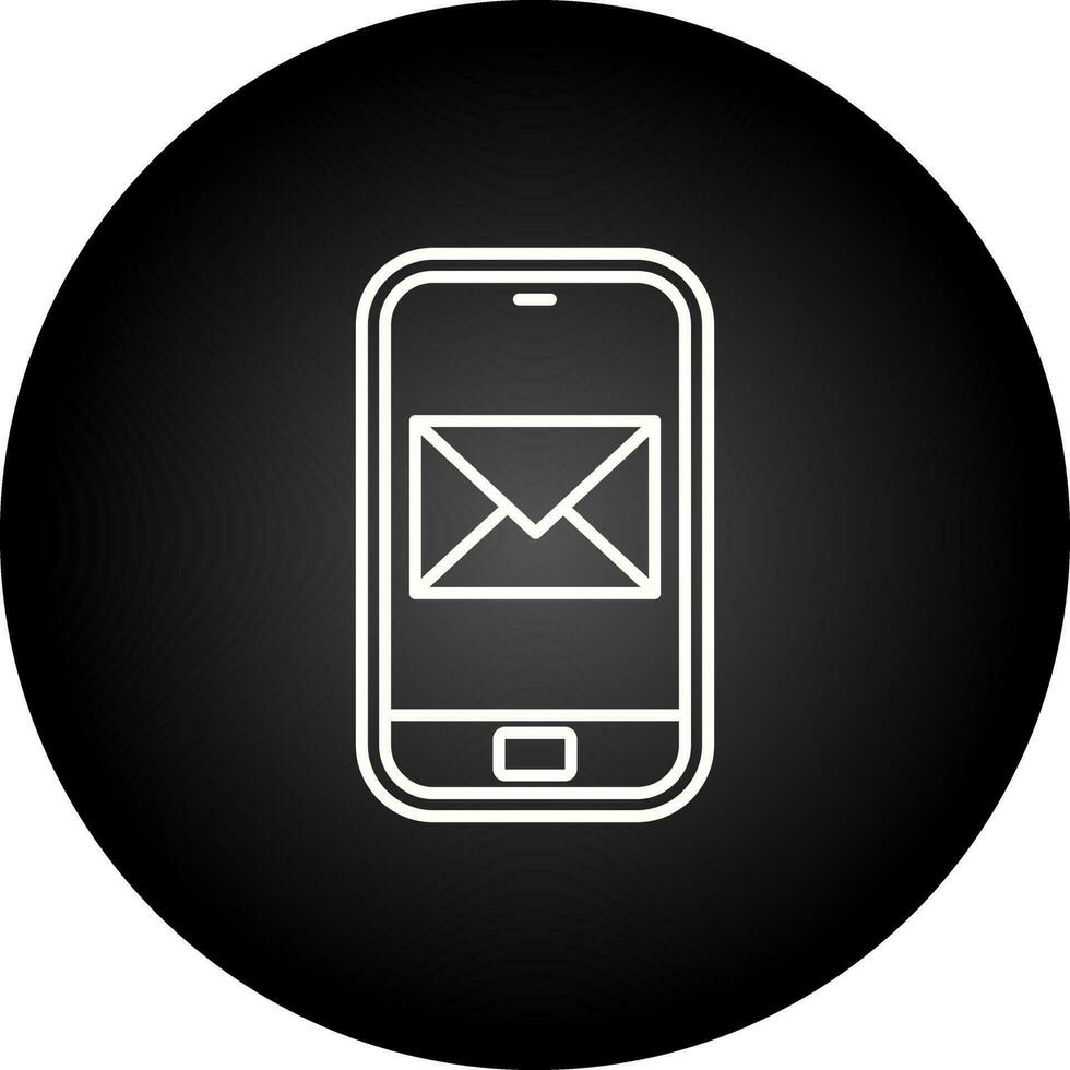 smartphone mail vector icoon