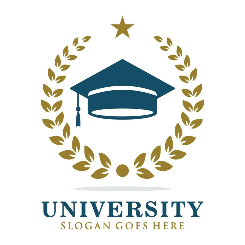 Universiteit logo ontwerp vector illustratie