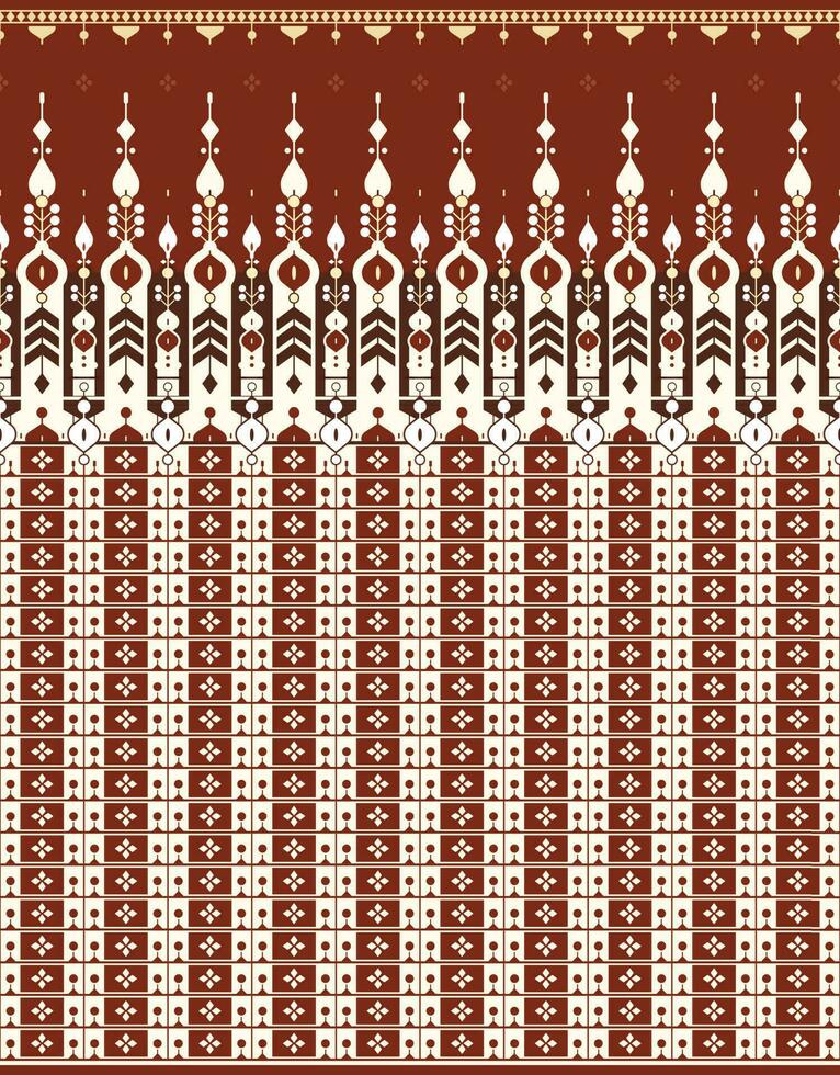 meetkundig etnisch kleding stof patroon voor kleding tapijt behang achtergrond omhulsel enz. vector