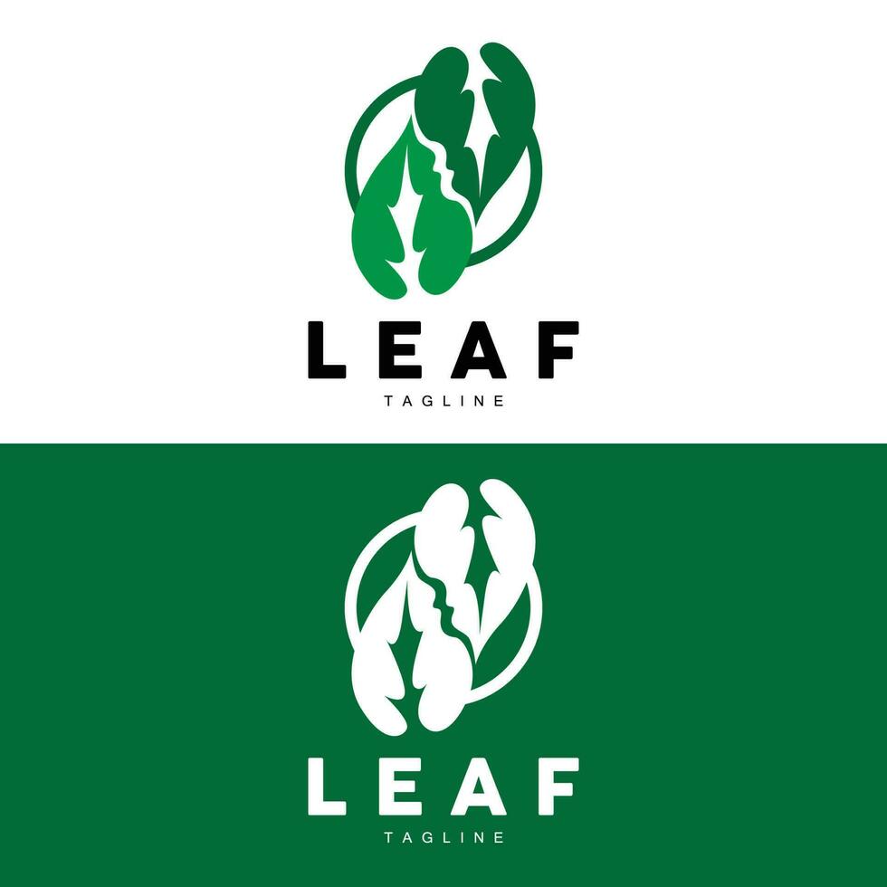 groen blad logo, ecologie natuurlijk fabriek vector, natuur ontwerp, illustratie sjabloon icoon vector