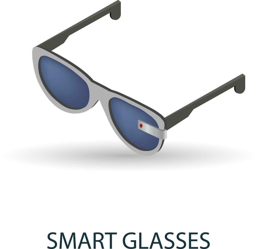 slim bril icoon. 3d illustratie van kunstmatig intelligentie- verzameling. creatief slim bril 3d icoon voor web ontwerp, Sjablonen, infographics en meer vector