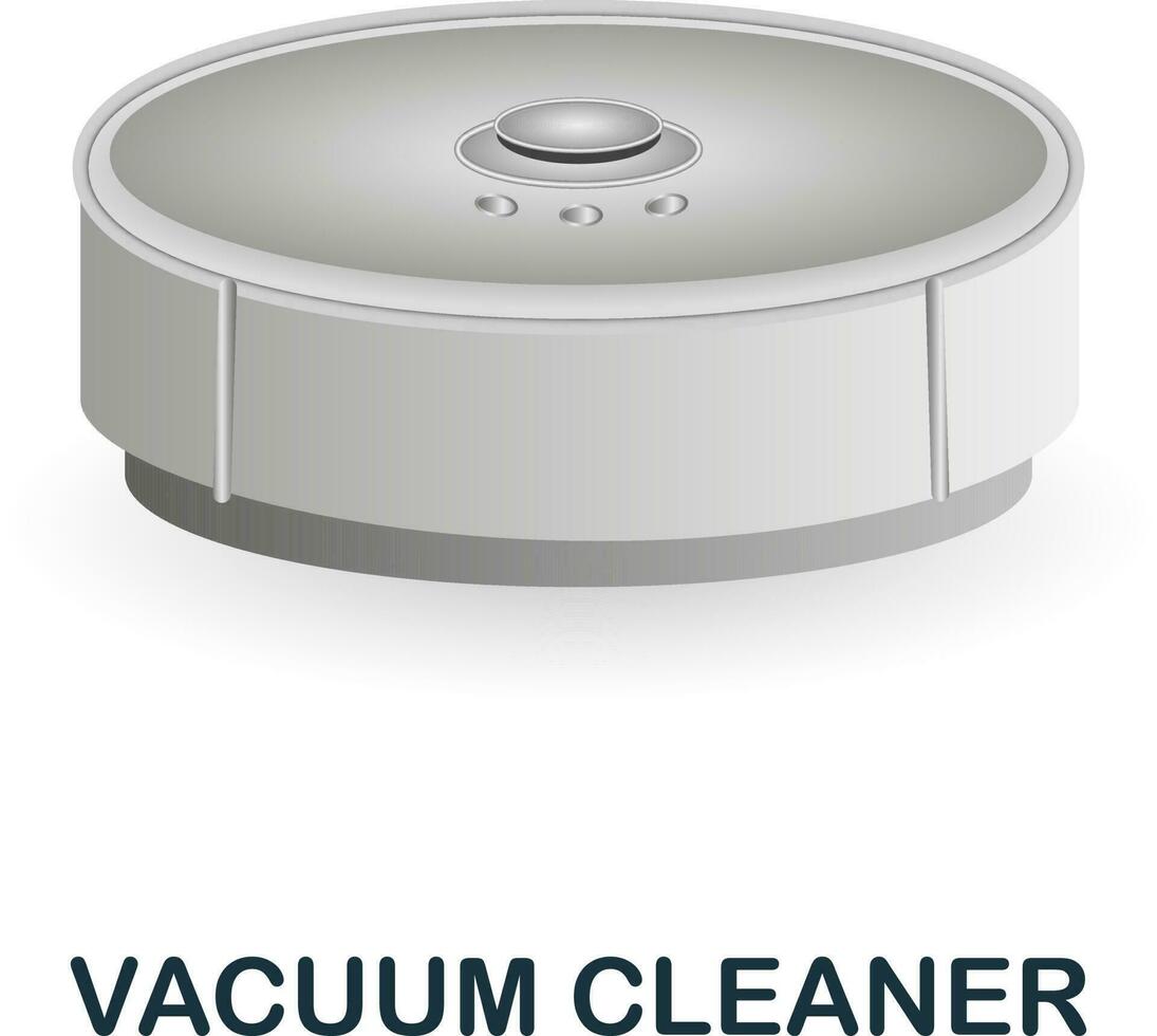 vacuüm schoonmaakster icoon. 3d illustratie van schoonmaak verzameling. creatief vacuüm schoonmaakster 3d icoon voor web ontwerp, Sjablonen, infographics en meer vector