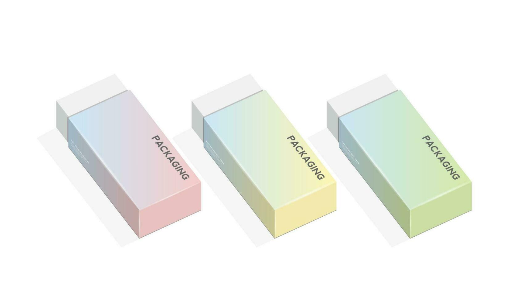 reeks verpakking ontwerp sjabloon voor Product. doos verpakking sjabloon Aan leeg achtergrond. vector ontwerp.