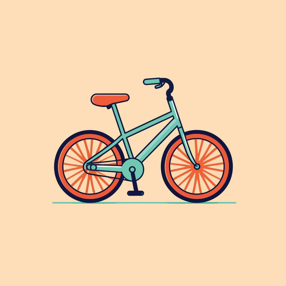 vector fiets retro illustratie