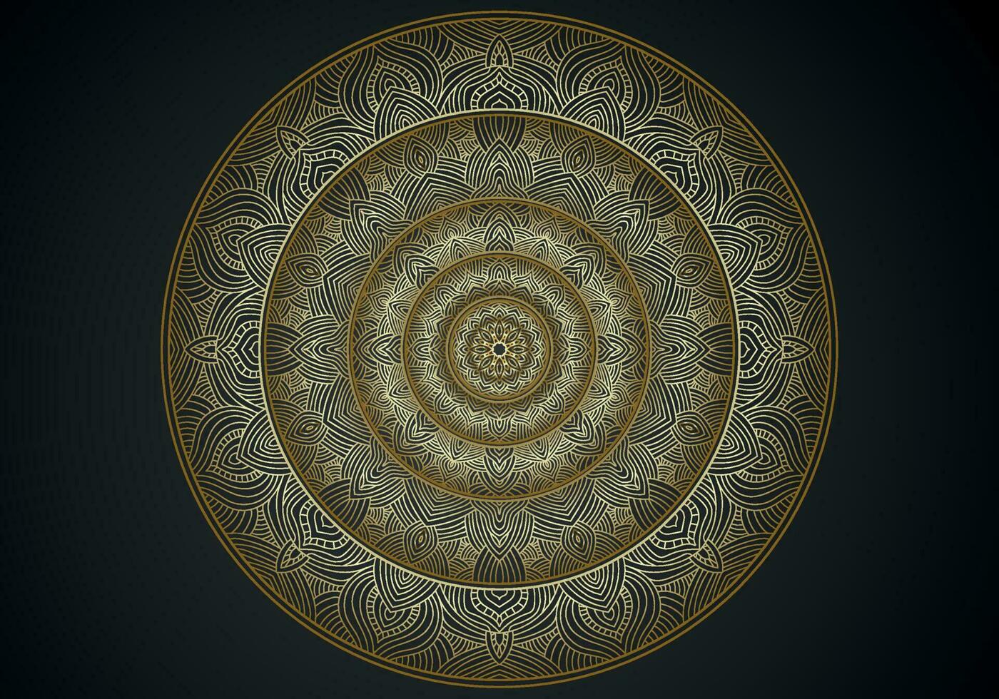 luxe mandala achtergrond sier, arabesk stijl met gouden arabesk patroon stijl. decoratief mandala ornament voor afdrukken vector