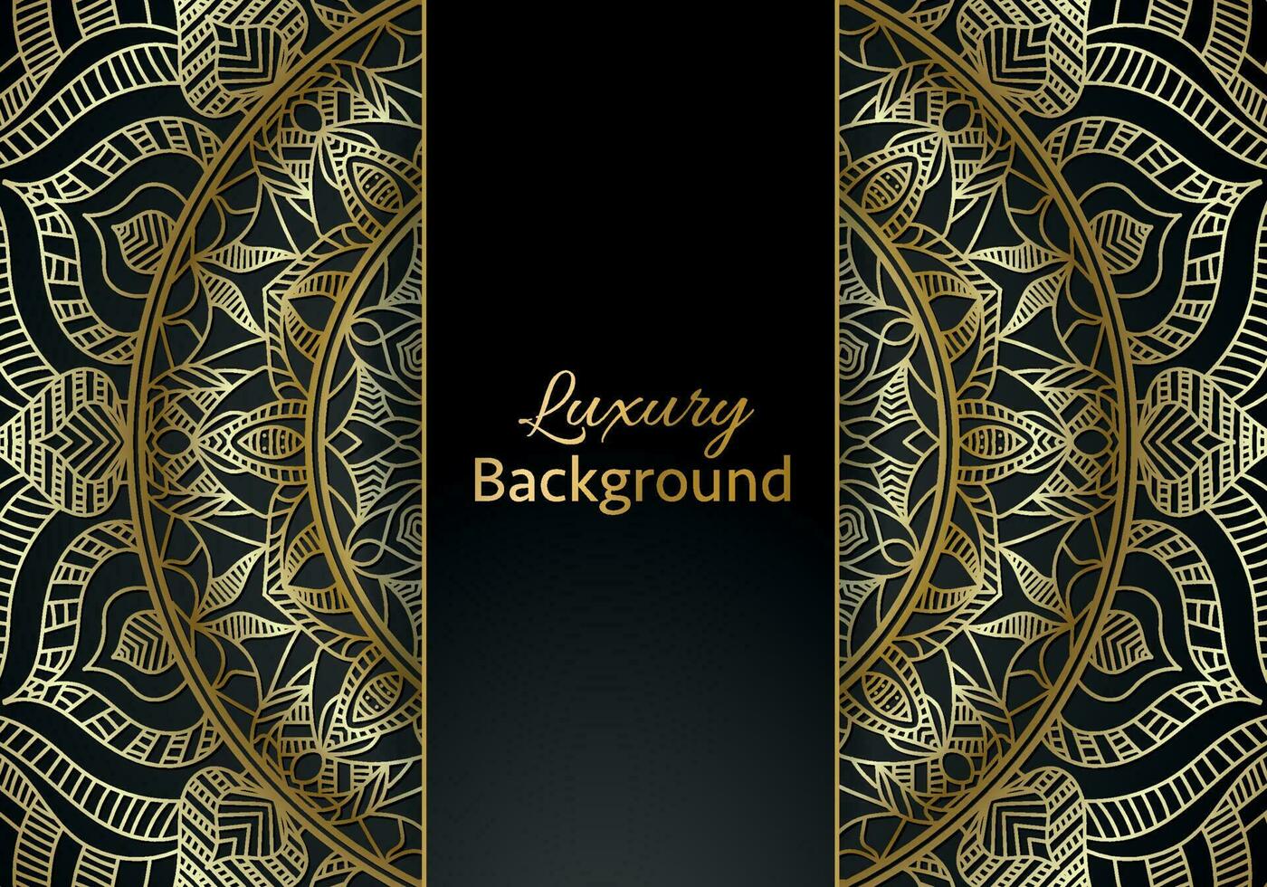 luxe mandala achtergrond sier, arabesk stijl met gouden arabesk patroon stijl. decoratief mandala ornament voor afdrukken vector
