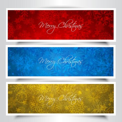 Kerstbanners vector