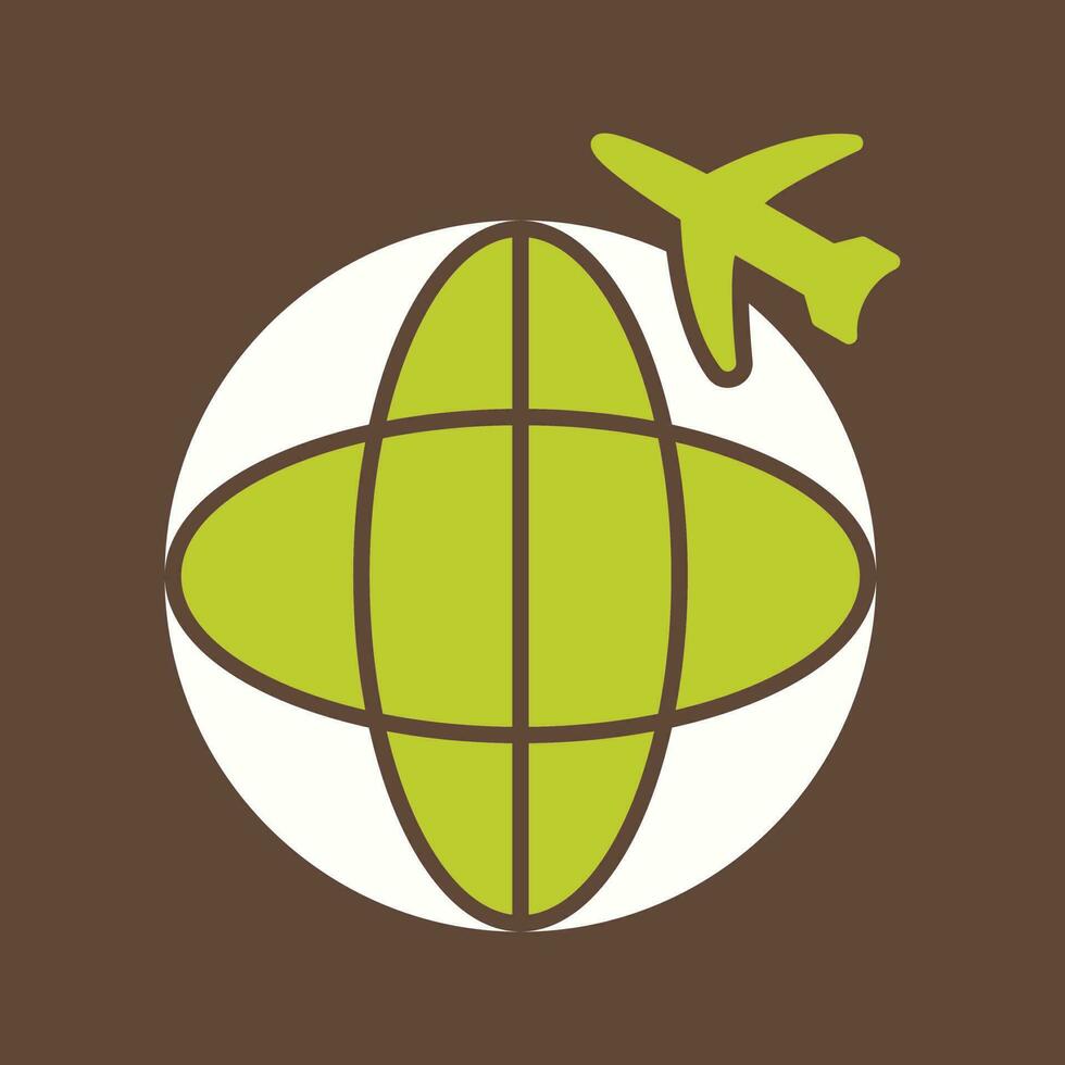 Internationale vluchten vector icoon