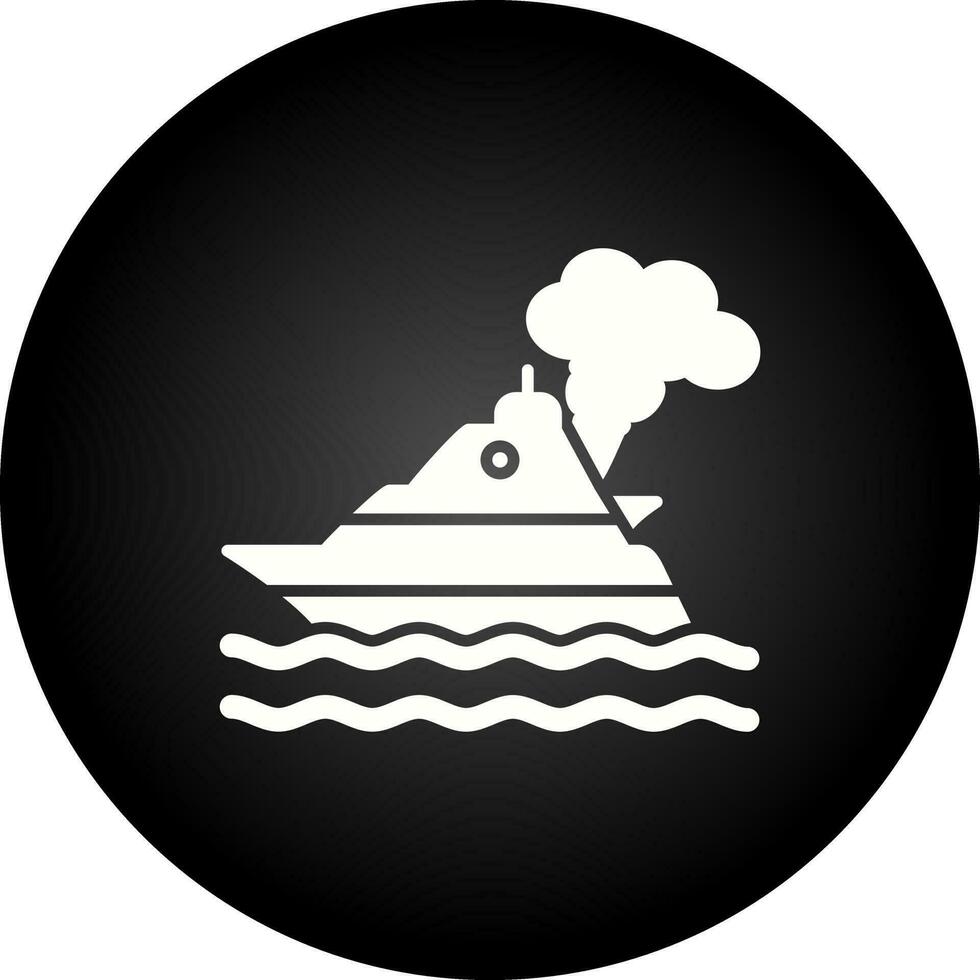schip verontreiniging vector icoon