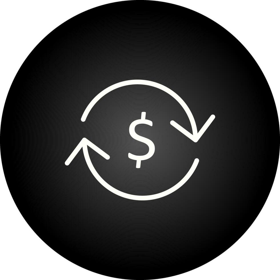 valuta wisselen vector pictogram