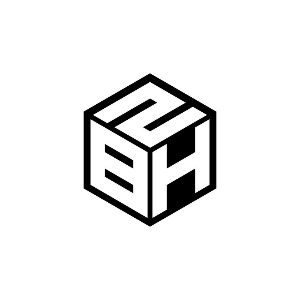 bhz brief logo ontwerp in illustratie. vector logo, schoonschrift ontwerpen voor logo, poster, uitnodiging, enz.