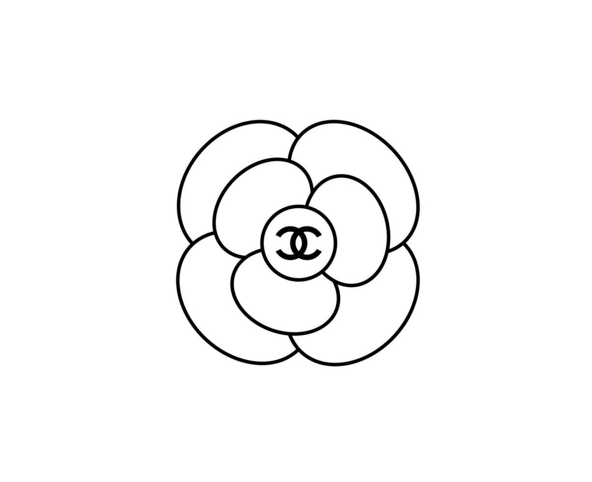 chanel merk symbool logo kleren zwart ontwerp mode vector illustratie