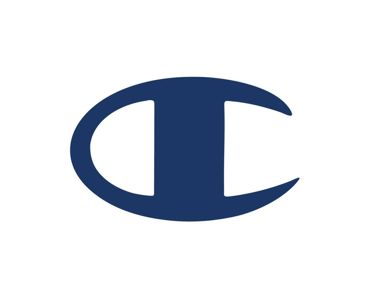 kampioen merk kleren logo symbool blauw ontwerp Sportkleding mode vector illustratie