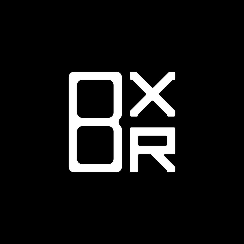 bxr brief logo creatief ontwerp met vector grafisch, bxr gemakkelijk en modern logo.