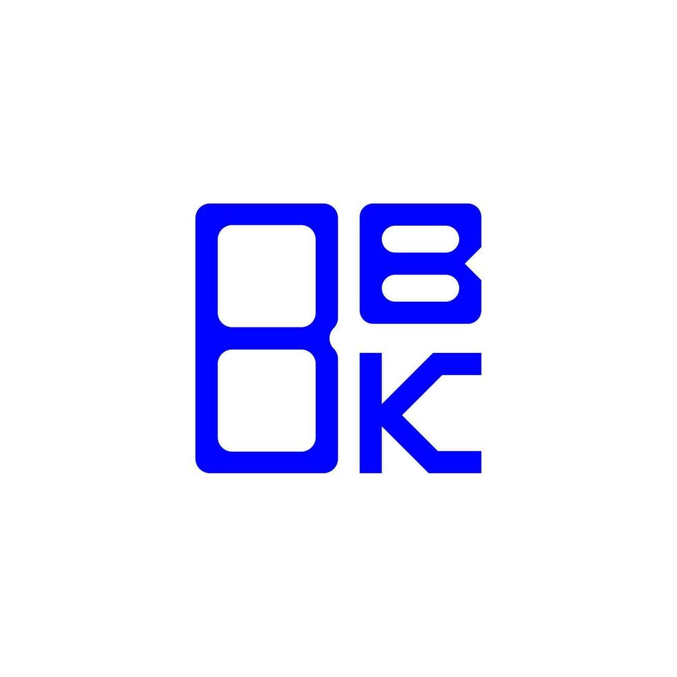 bbk brief logo creatief ontwerp met vector grafisch, bbk gemakkelijk en modern logo.