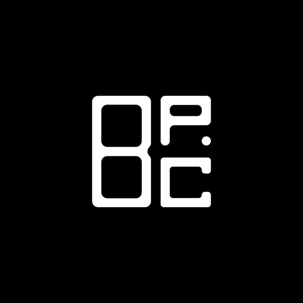 bpc brief logo creatief ontwerp met vector grafisch, bpc gemakkelijk en modern logo.