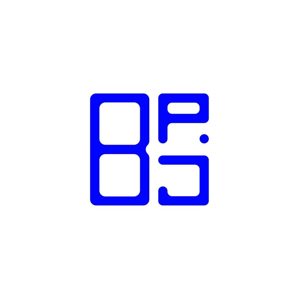 bpj brief logo creatief ontwerp met vector grafisch, bpj gemakkelijk en modern logo.