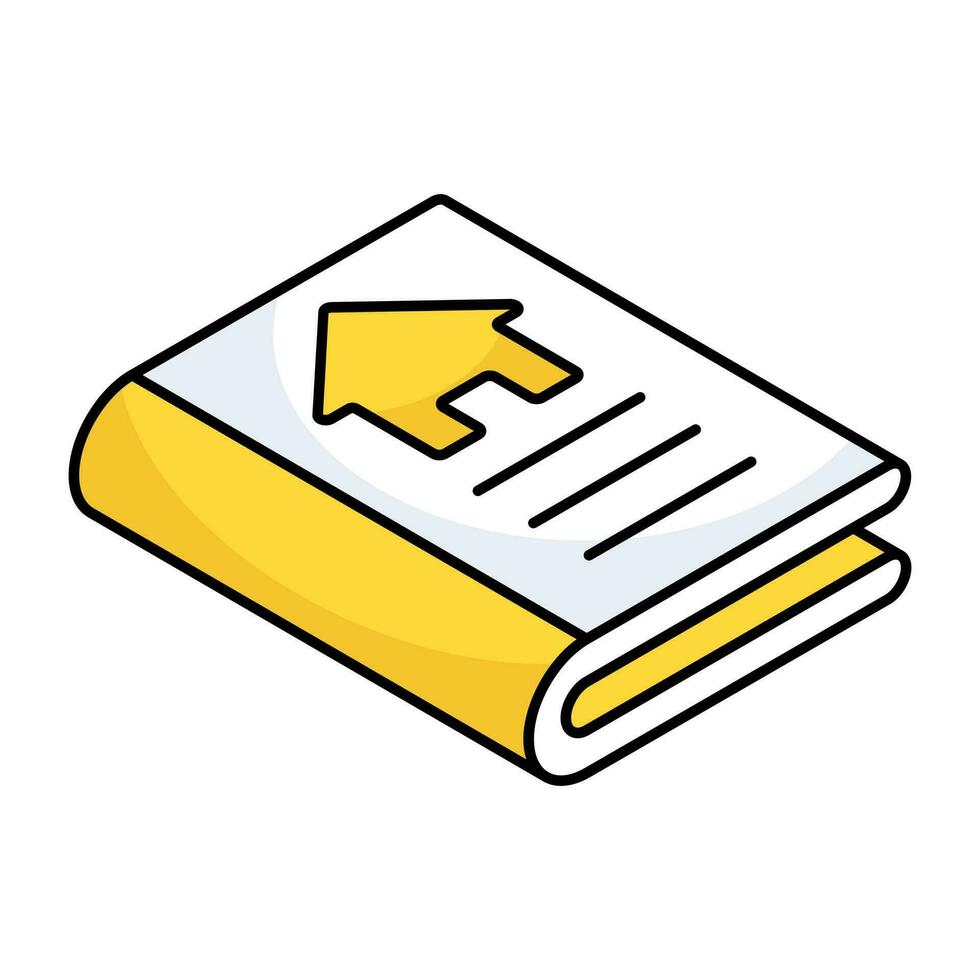 een uniek design icoon van onroerend goed boek vector