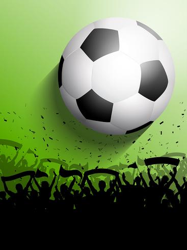 Voetbal- of voetbalpubliek vector
