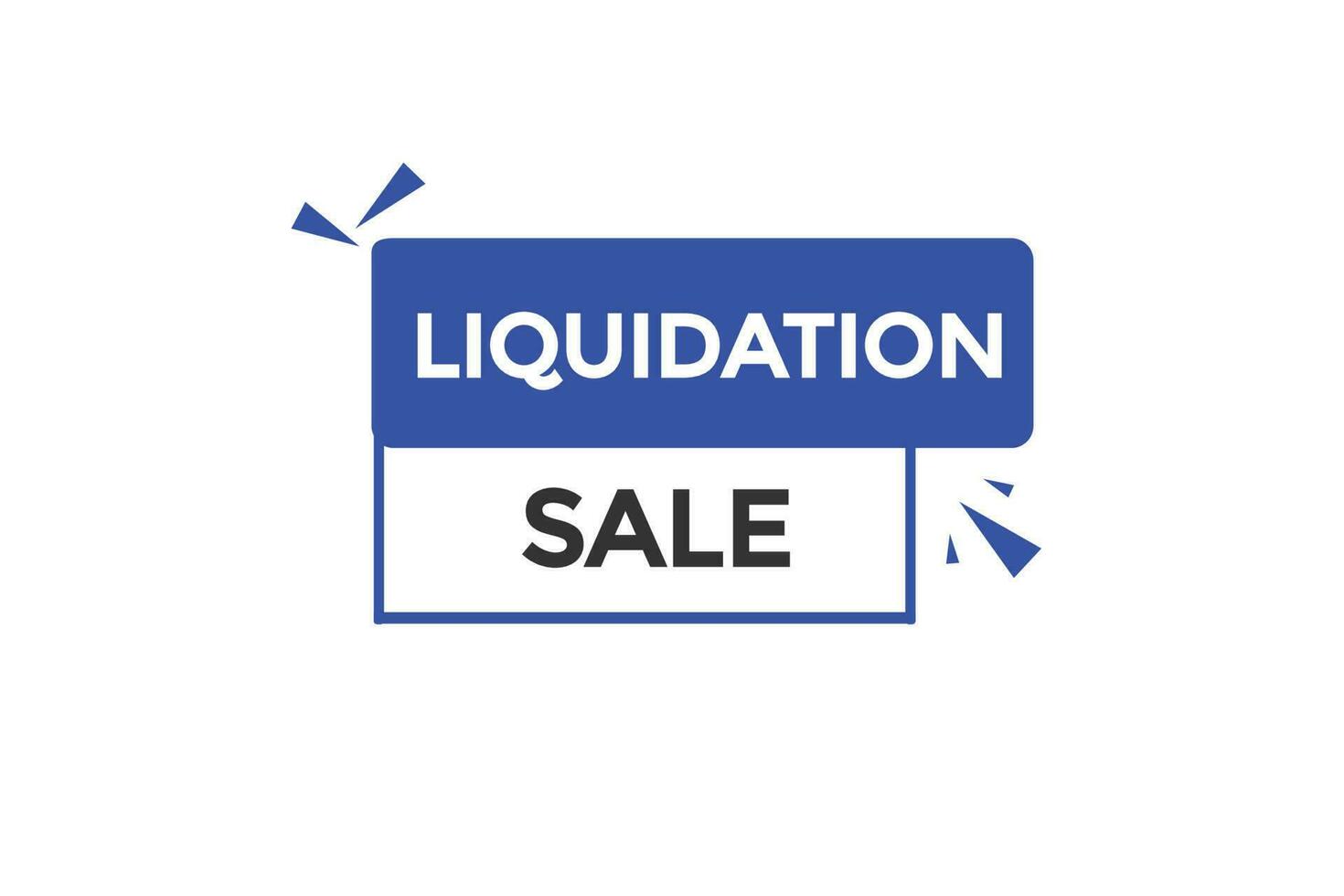 liquidatie uitverkoop vectoren.teken etiket bubbel toespraak liquidatie uitverkoop vector