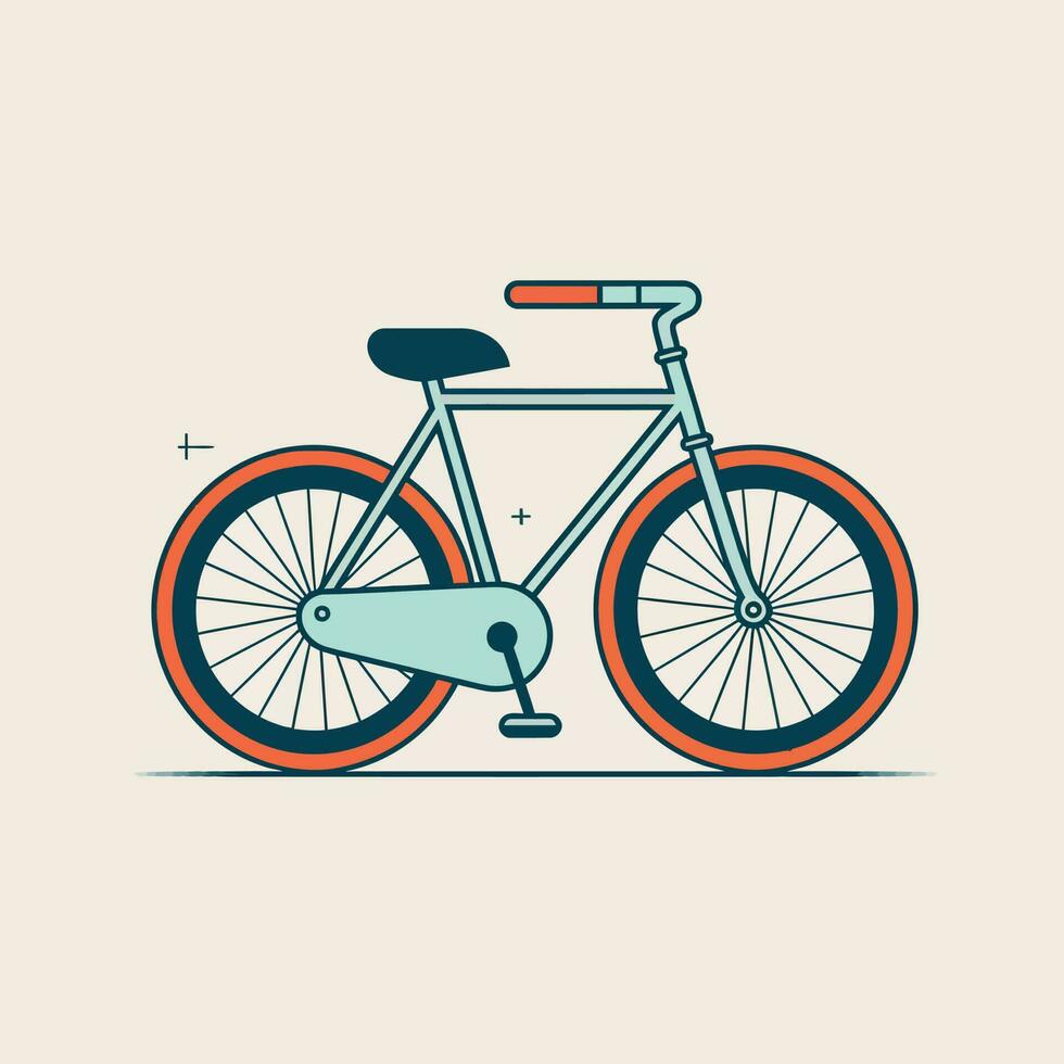 vector fiets retro illustratie