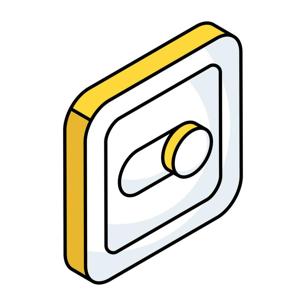 een creatief ontwerp icoon van wisselen knop vector
