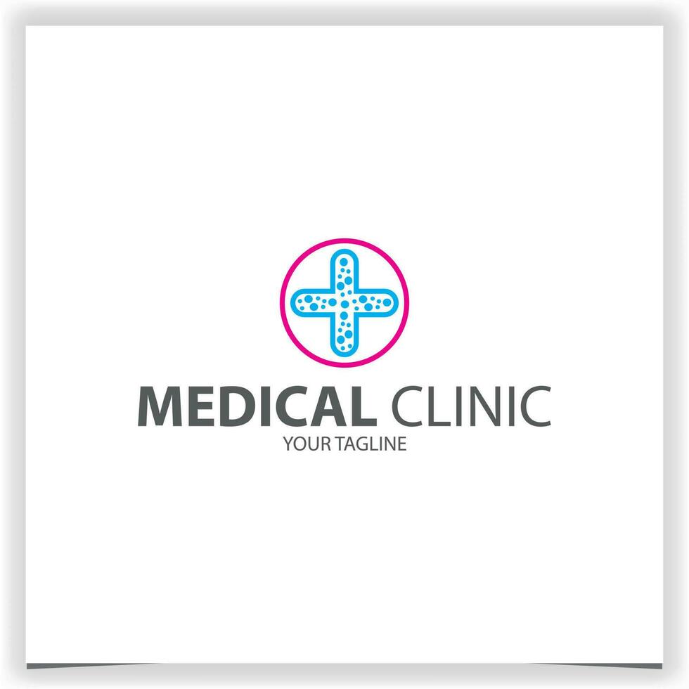medisch kliniek zorg logo premie elegant sjabloon vector eps 10