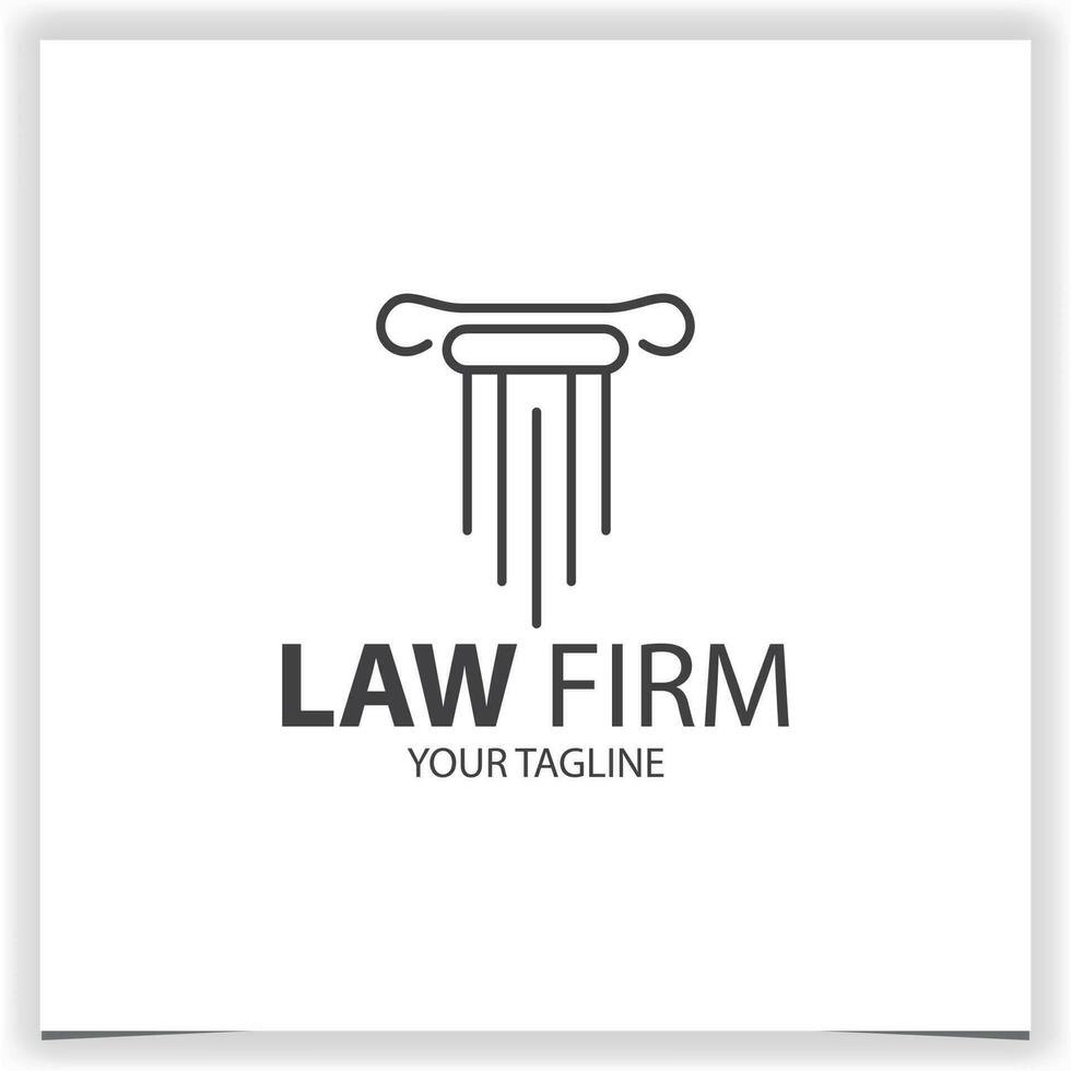 advocaat logo ontwerp sjabloon wet firma gerechtigheid logo premie elegant sjabloon vector eps 10