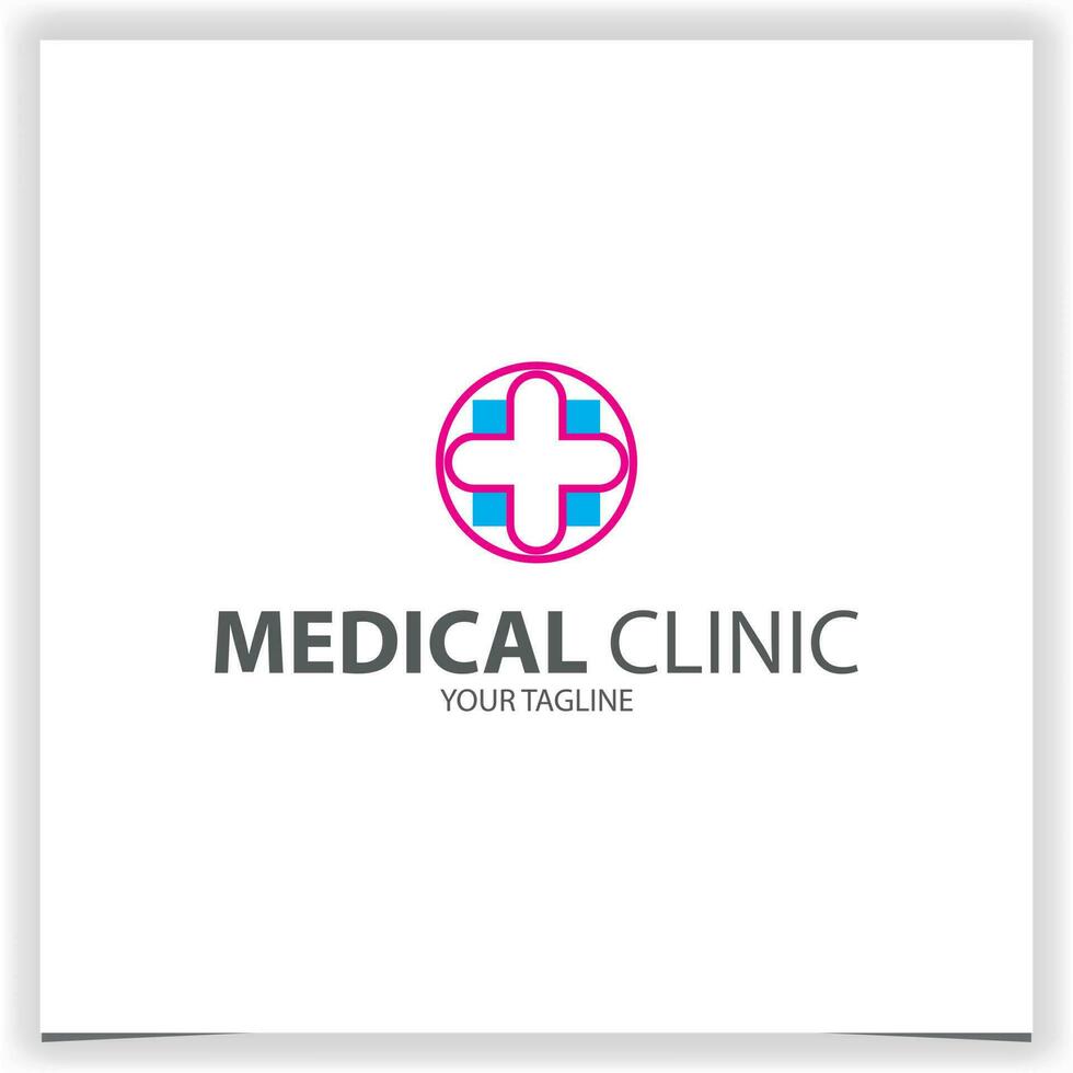 medisch kliniek zorg logo premie elegant sjabloon vector eps 10