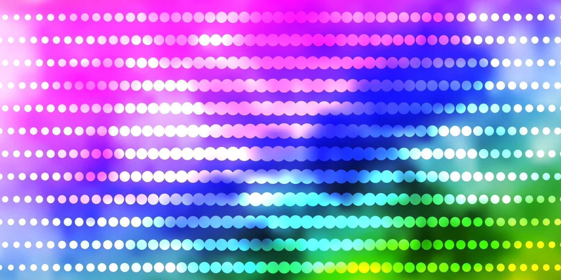 licht veelkleurige vectortextuur met cirkels. vector