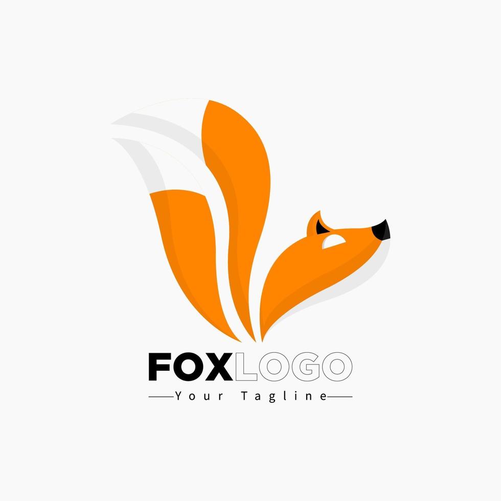 creatieve vos hoofd logo symbool vector ontwerp illustratie. logo ontwerp