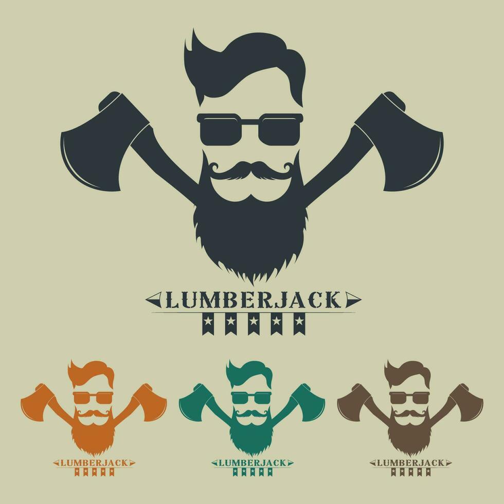 houthakker label, logo, t-shirt ontwerp vector illustratie