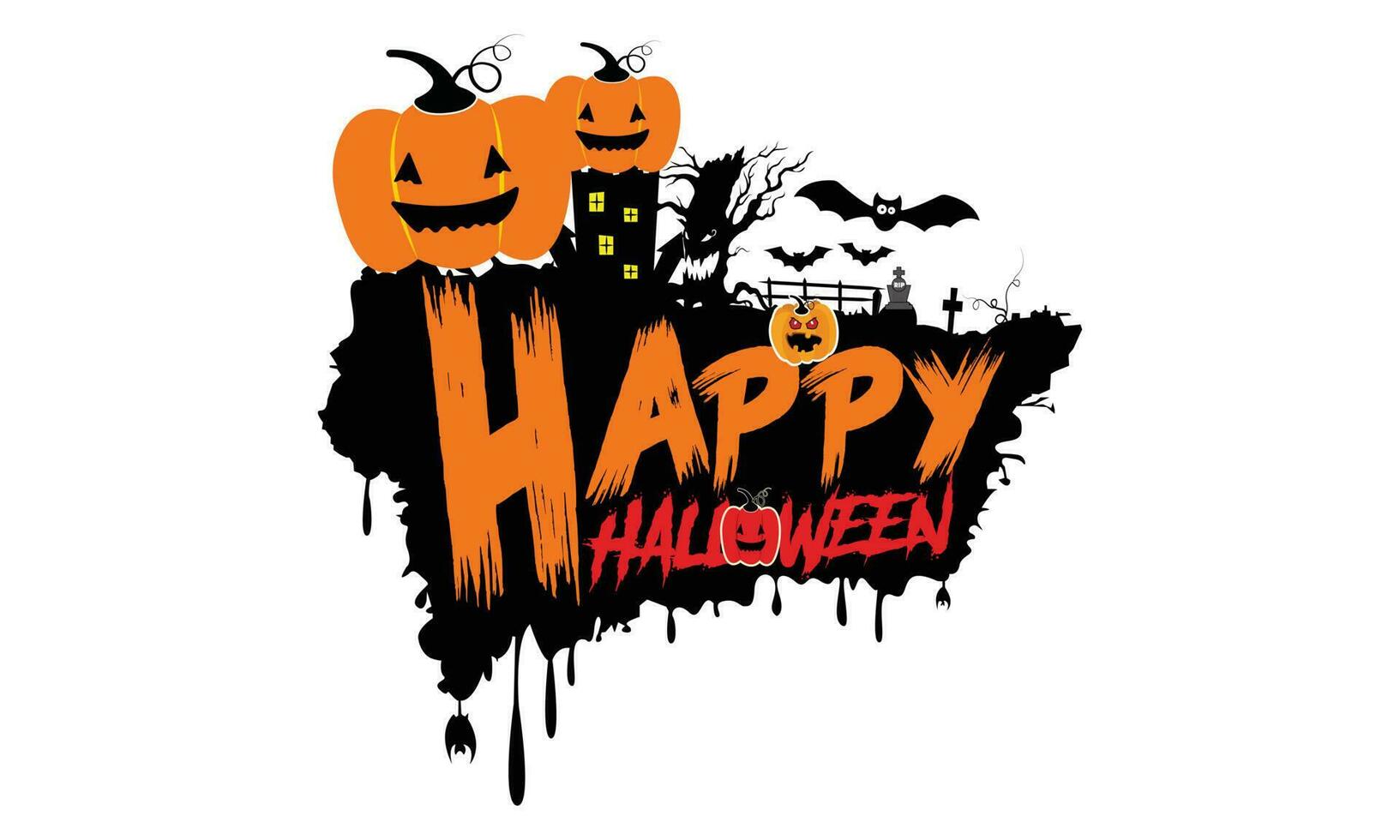 gelukkig halloween ambachten gnoom t-shirt ontwerp, magie clip art halloween illustratie. vector