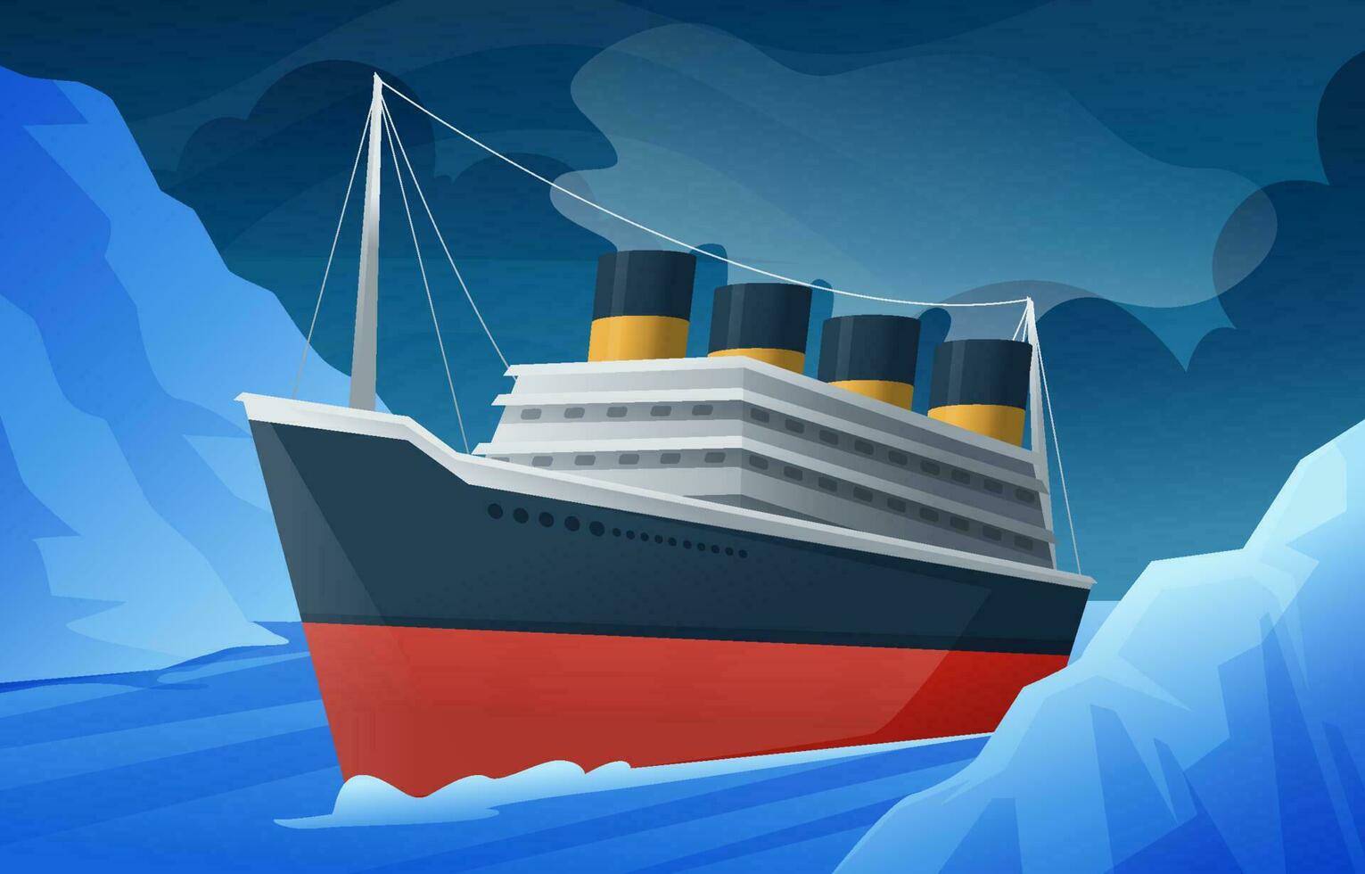 titanic herinnering dag concept vector