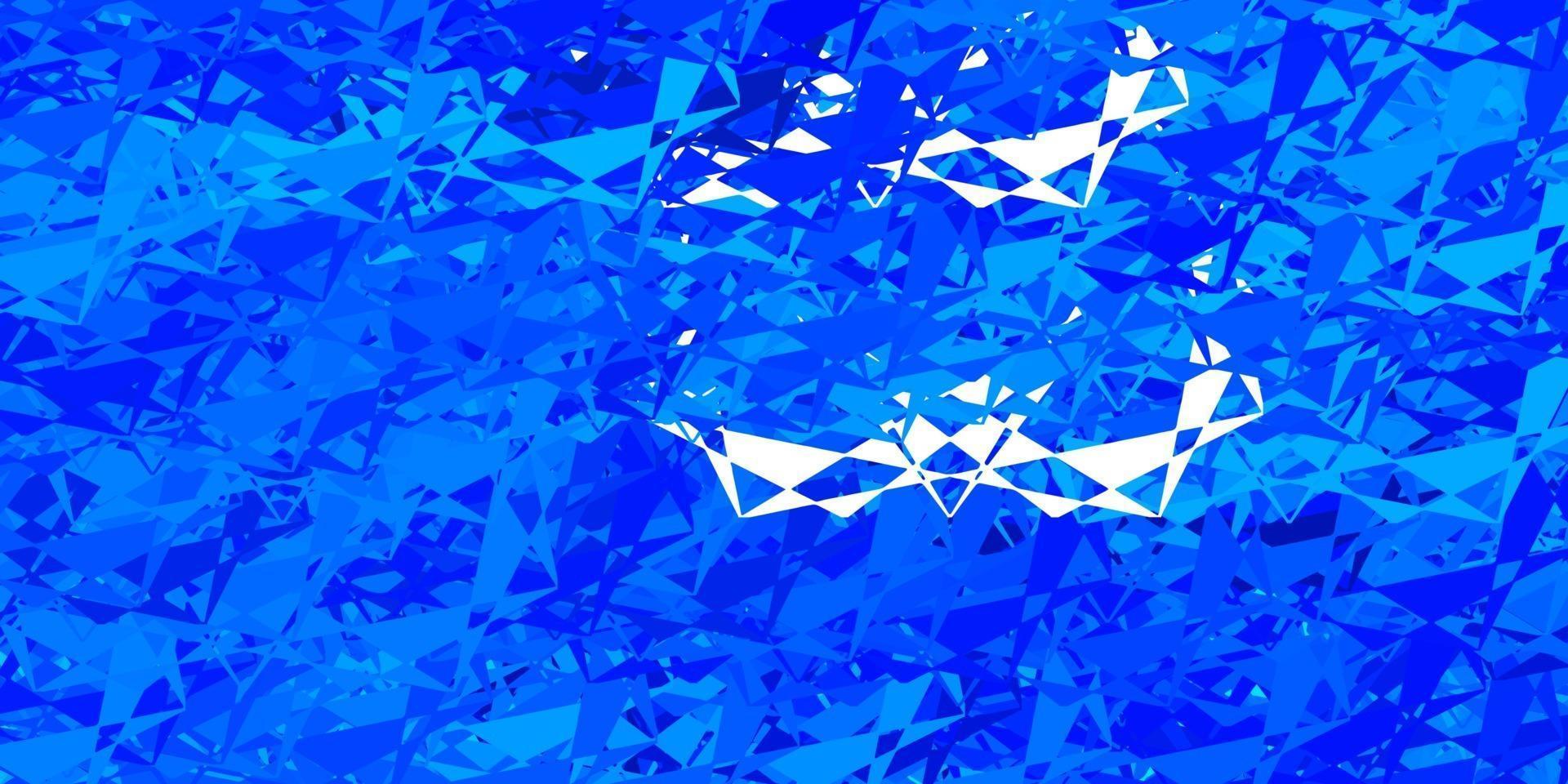 donkerblauw vectorpatroon met veelhoekige vormen. vector