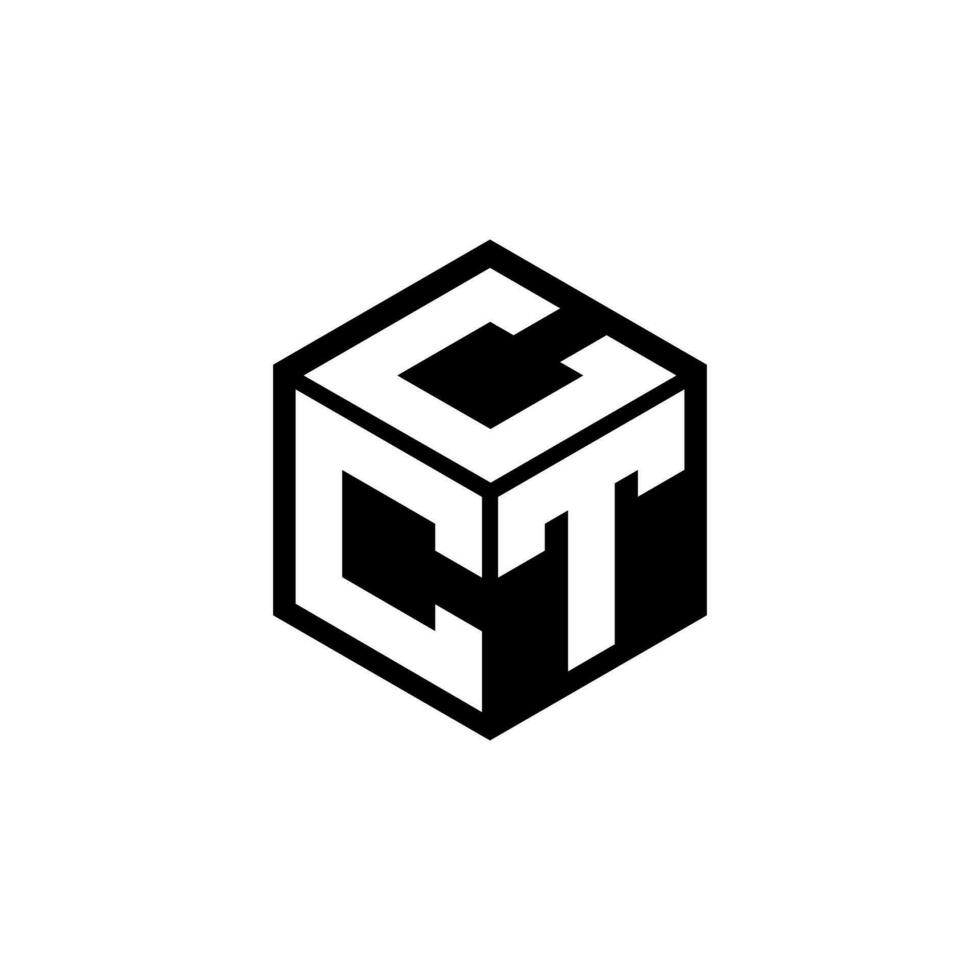 ctc brief logo ontwerp in illustratie. vector logo, schoonschrift ontwerpen voor logo, poster, uitnodiging, enz.