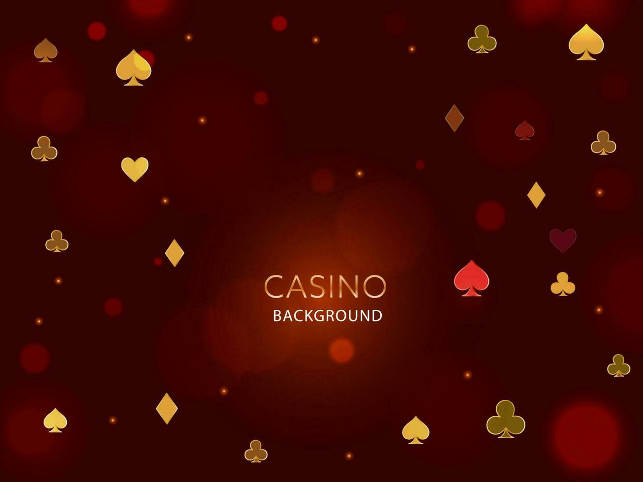 casino rood achtergrond versierd met kaart pakken. vector